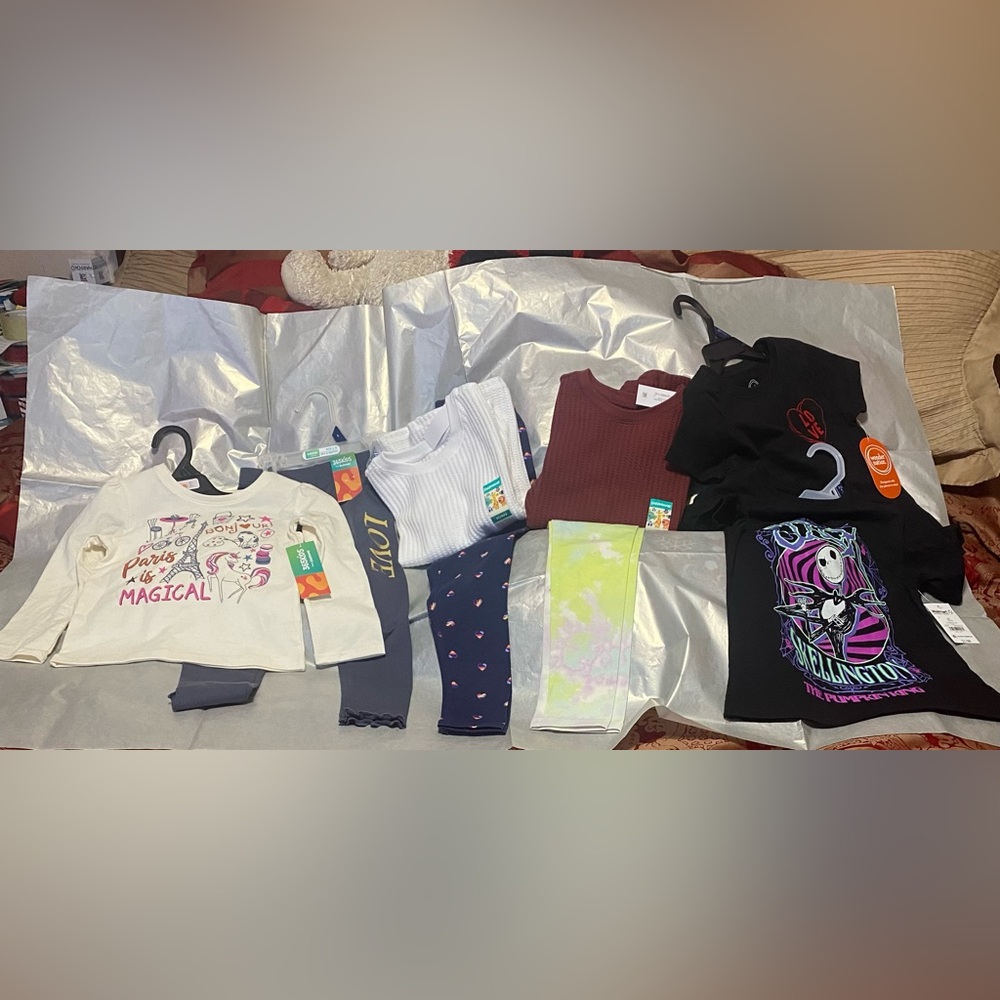 365KIDS Disney Wonder Nation Epic Threads Cat and Jack girls bundle; sizes 4-5